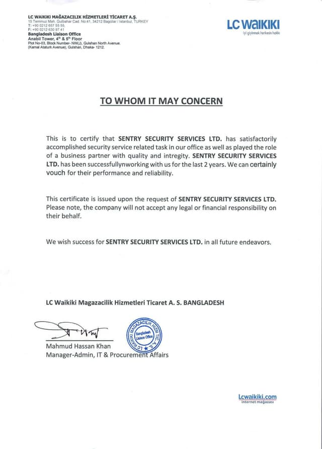LC Waikiki Mağazacılık Hizmetleri Ticaret A.Ş.